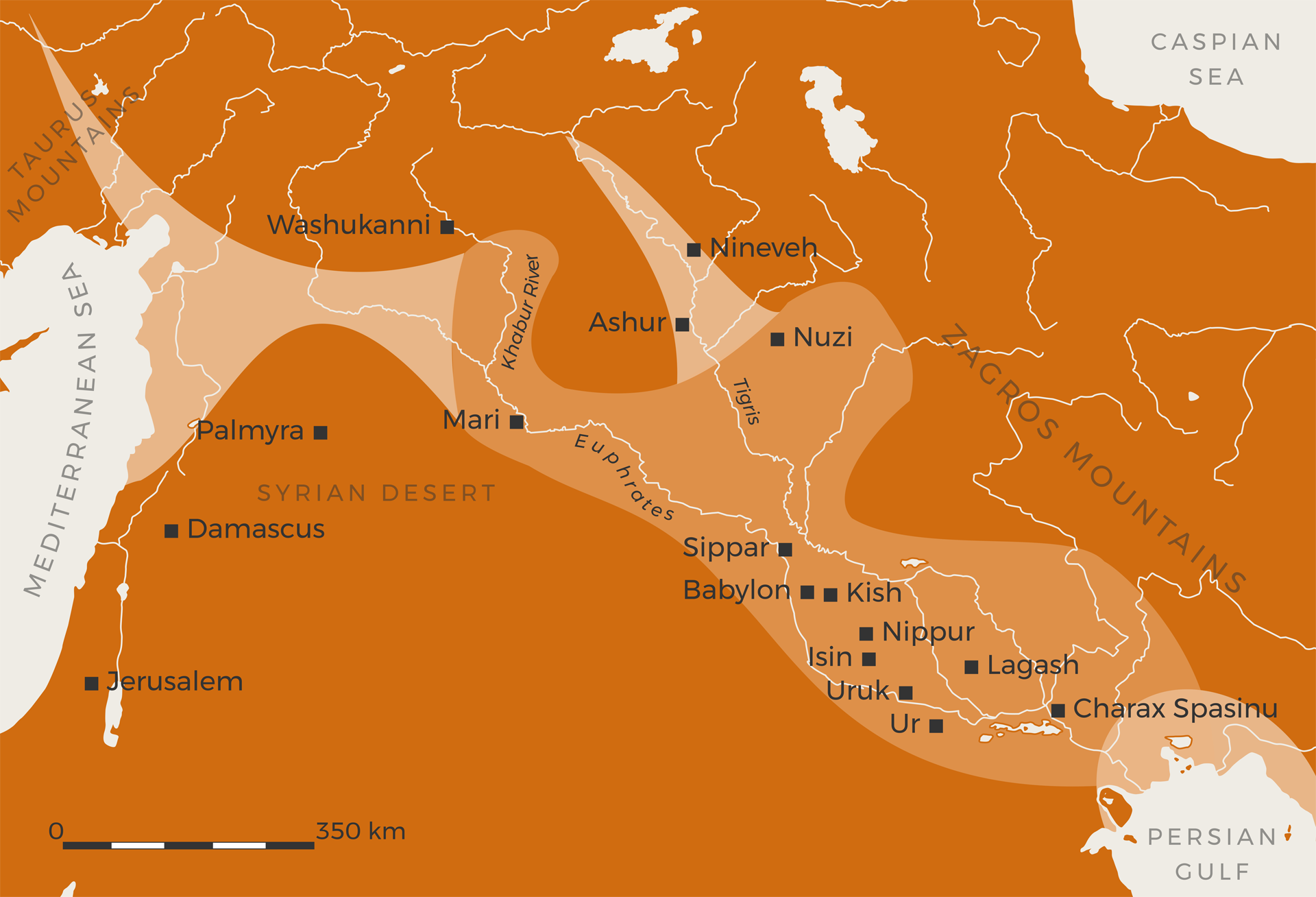 ur map mesopotamia